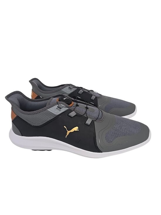 Puma Men\'s Ignite Fasten8 Disc Golf Shoes 194541-01 Silver/Black Size 14M main image 6